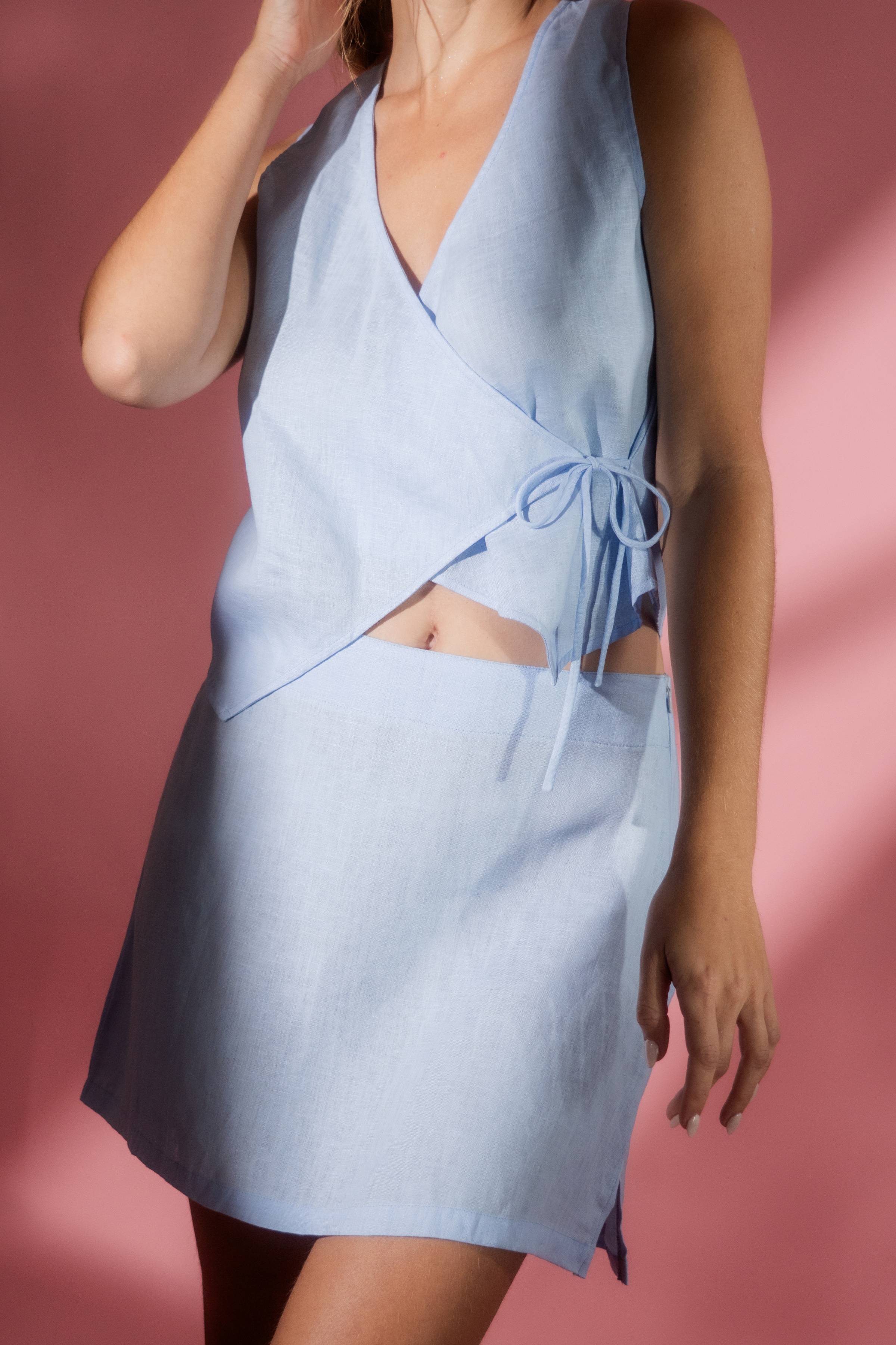 Chaleco Ilusión de Lino Ajustable Sandmade