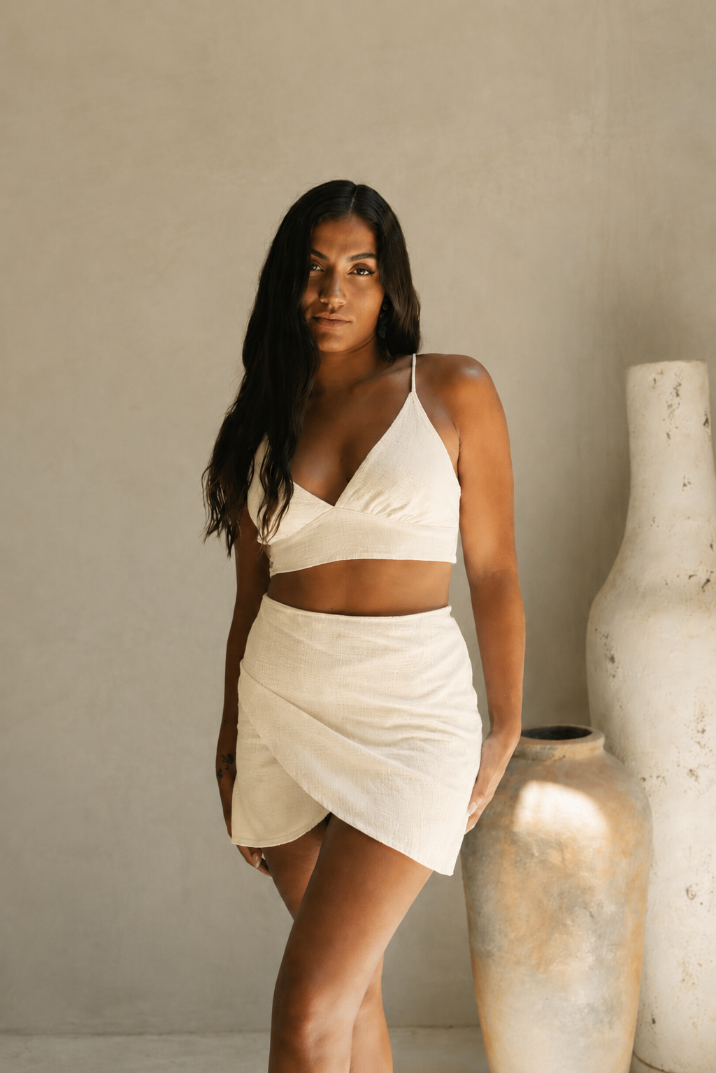 Set Top de Manta Cotton Hana Con Pareo Noa