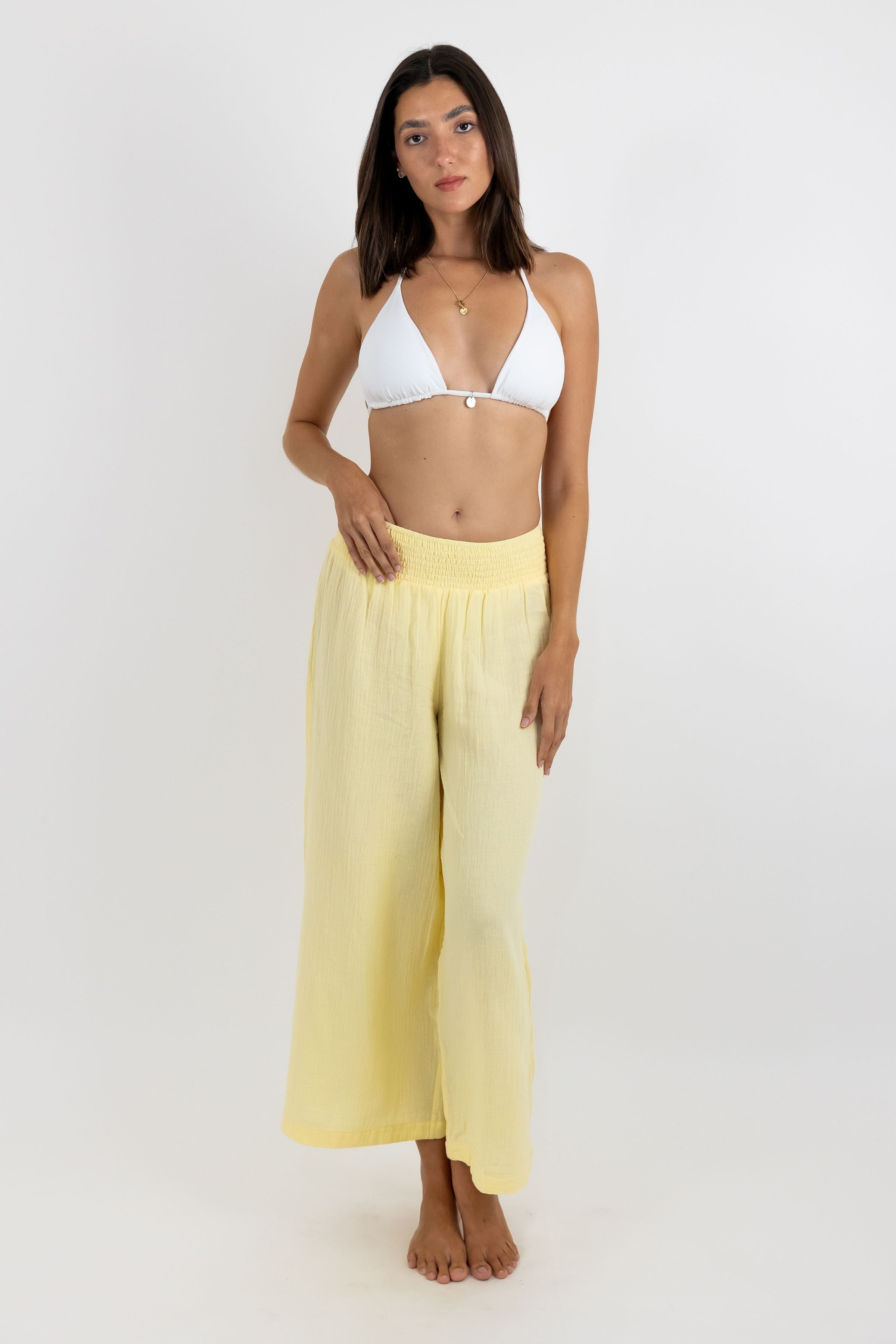 Mara de Bambilina High-Waisted Long Pants