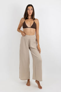 Mara Baby Cotton High-Waisted Long Trousers