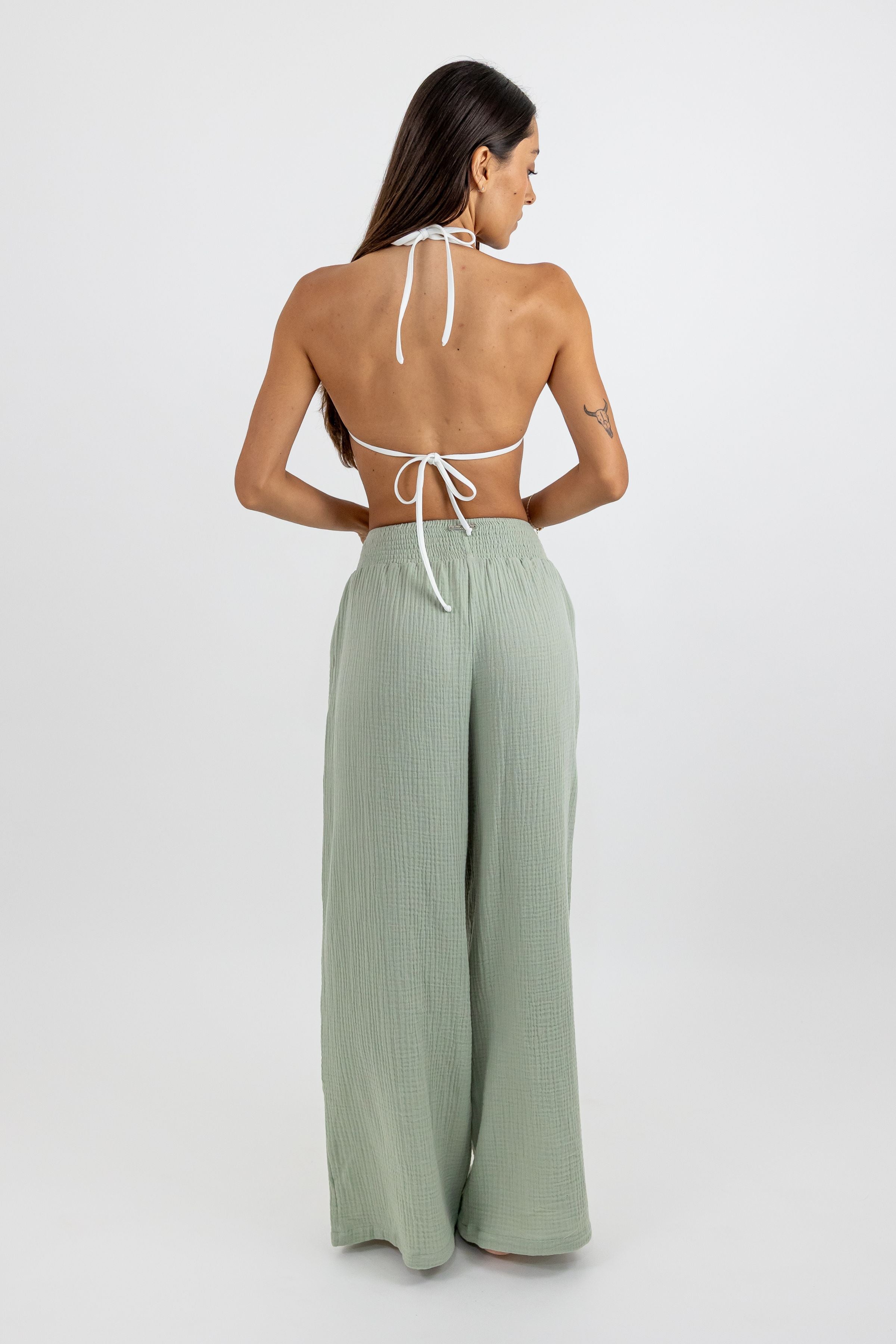 Mara de Bambilina High-Waisted Long Pants