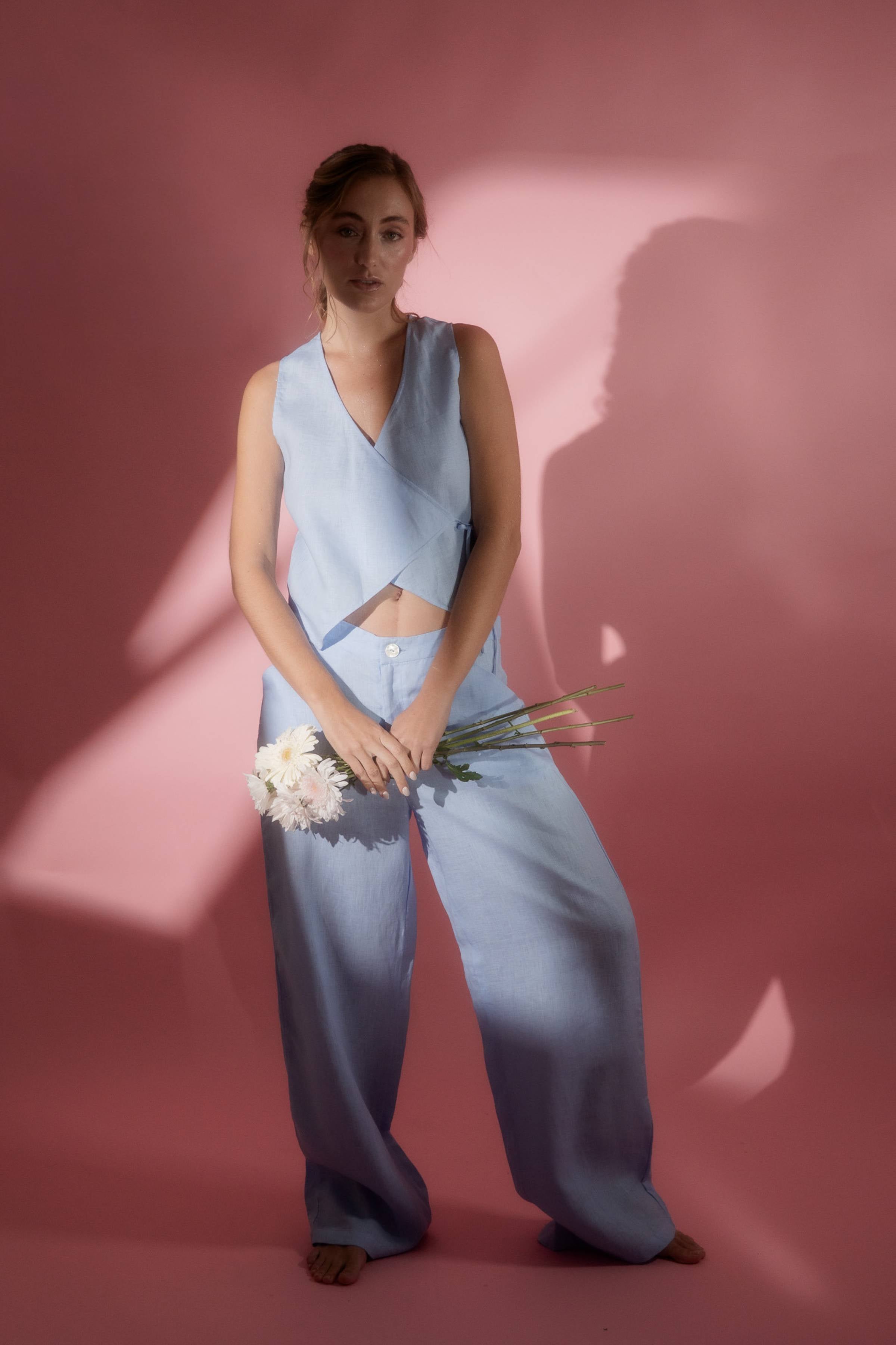 Pantalón Secreto de Lino Corte Sastre Sandmade