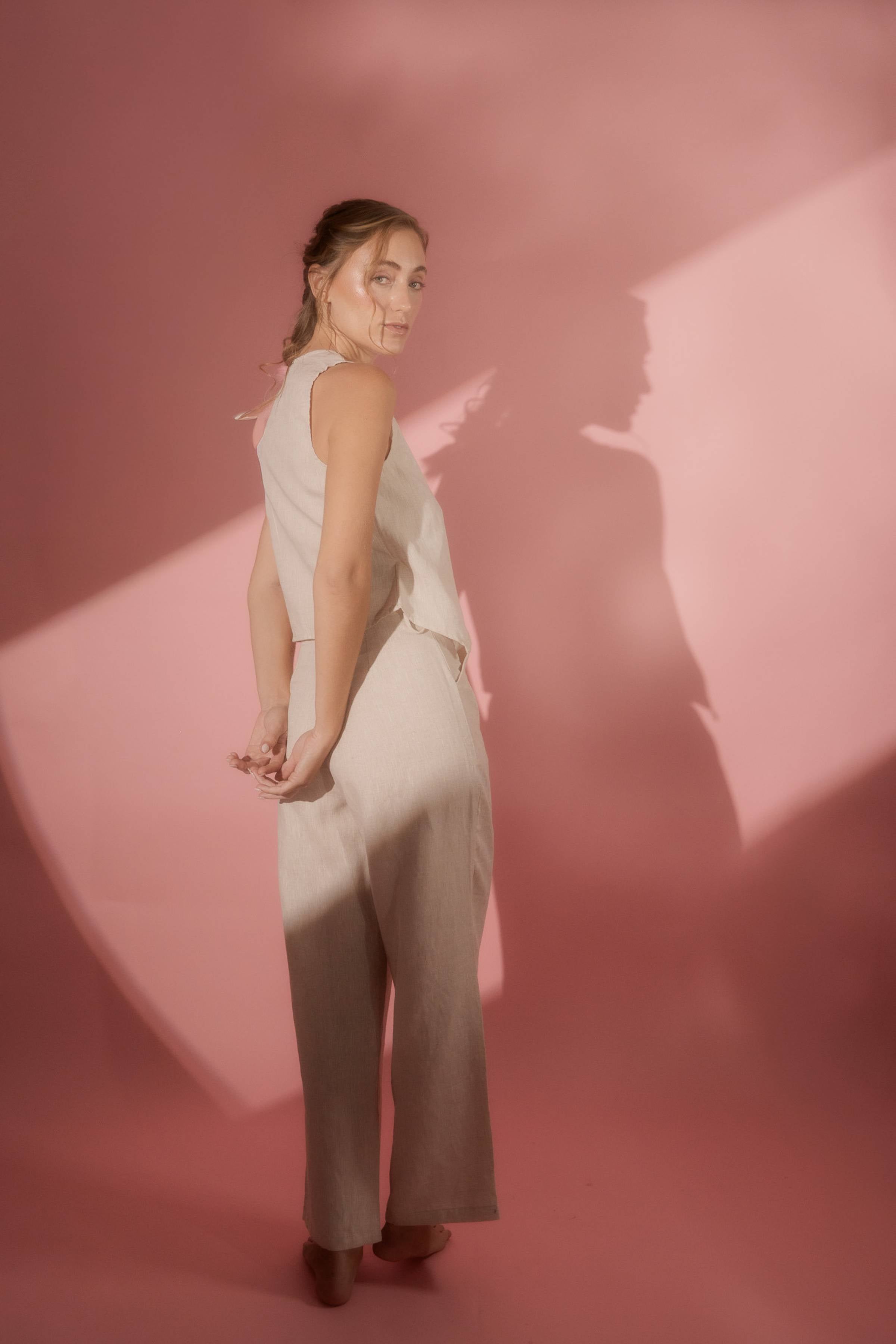 Pantalón Secreto de Lino Corte Sastre Sandmade