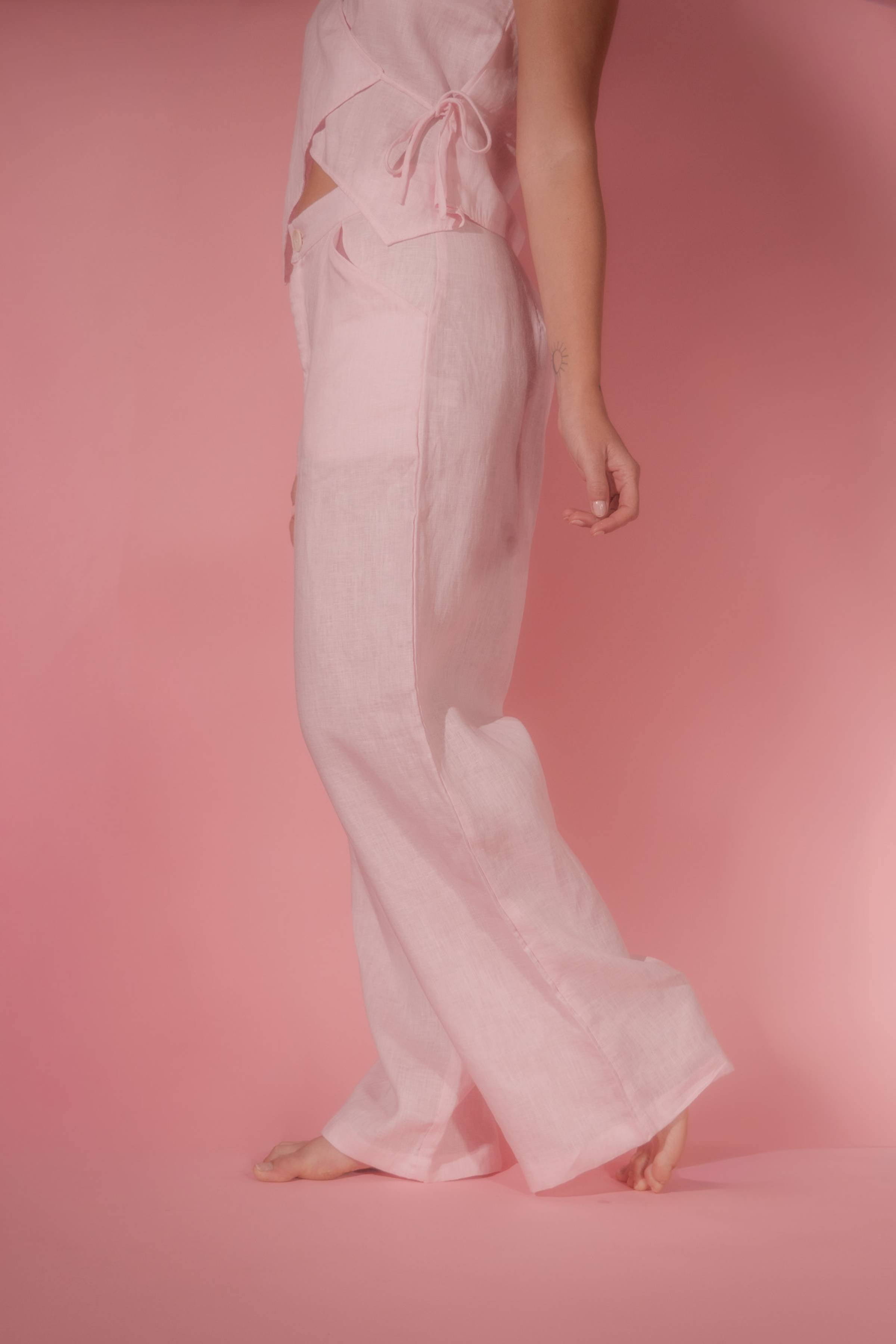 Pantalón Secreto de Lino Corte Sastre Sandmade