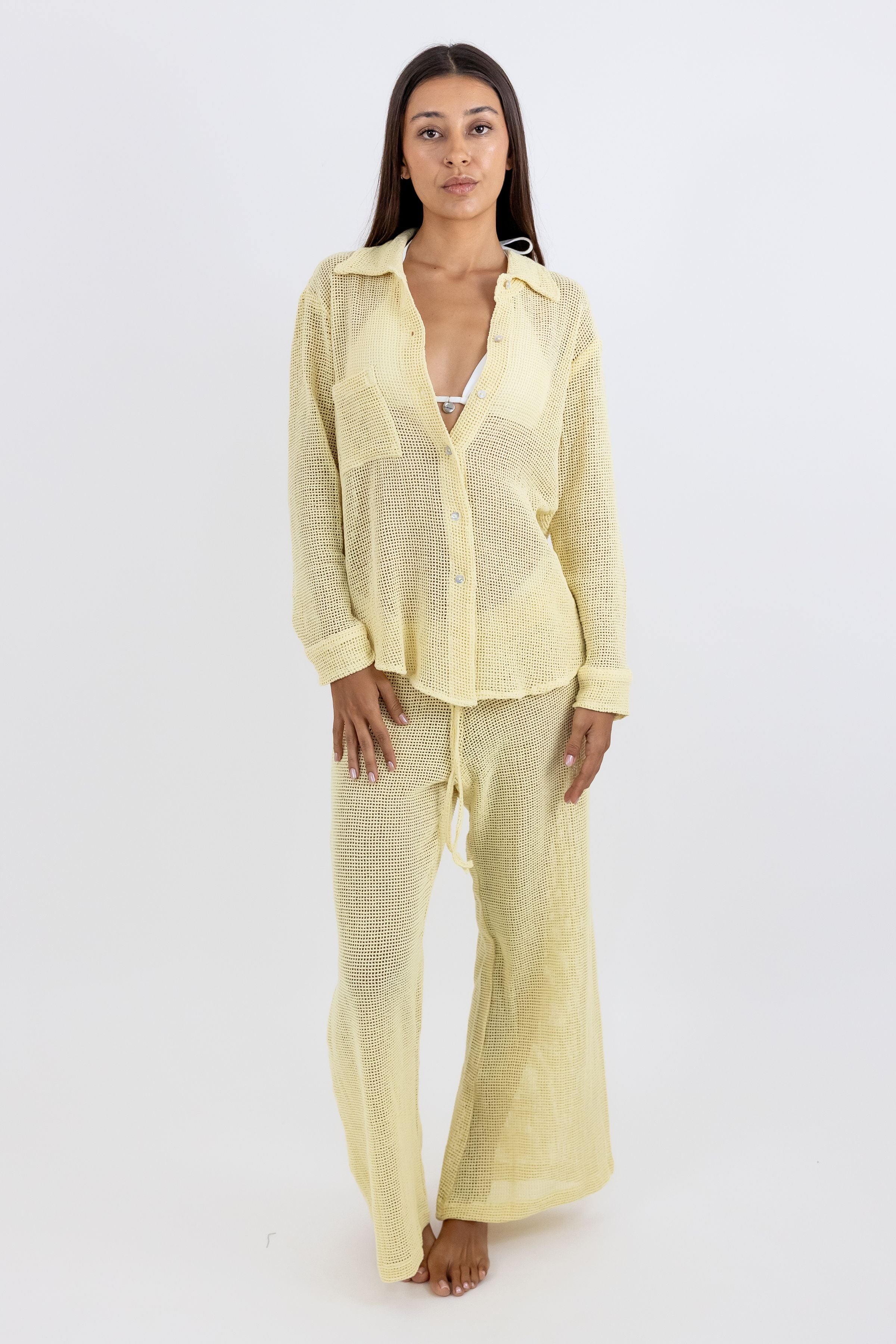 Pantalon Tanit de Red Largo Acampanado