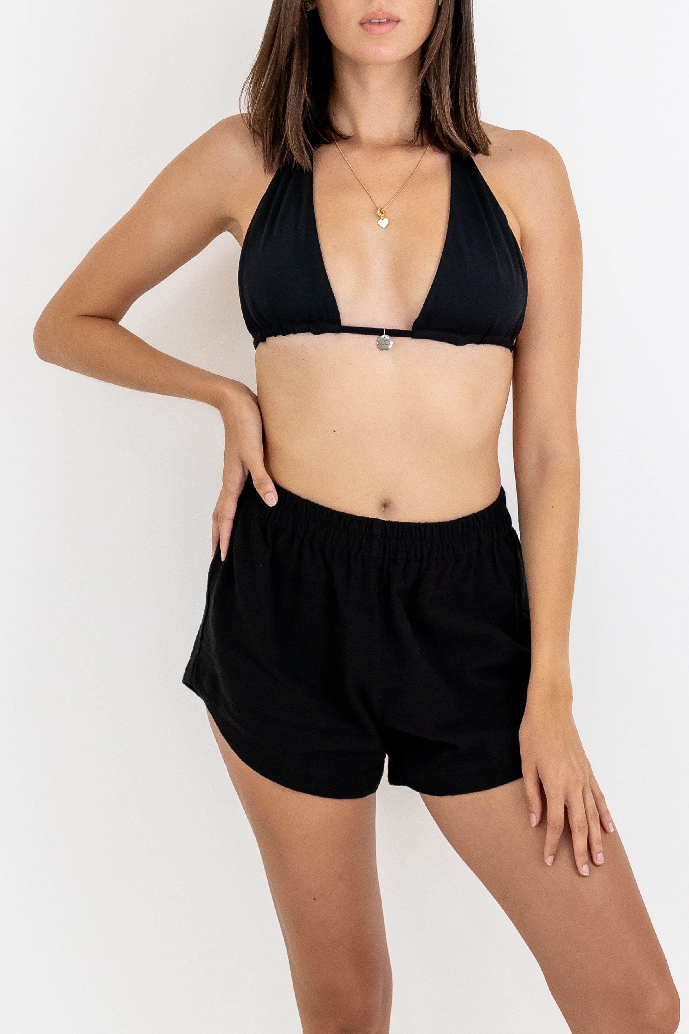 Short  Kaira de Manta Cotton con Elastico