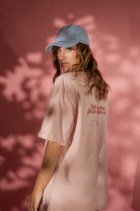 Rocio Oversized Sand-Colored Cotton T-Shirt