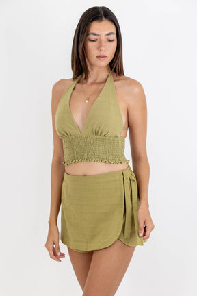 Arena Halter Top with Tie