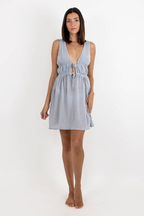 Estela Short Sleeveless Chiffon Dress