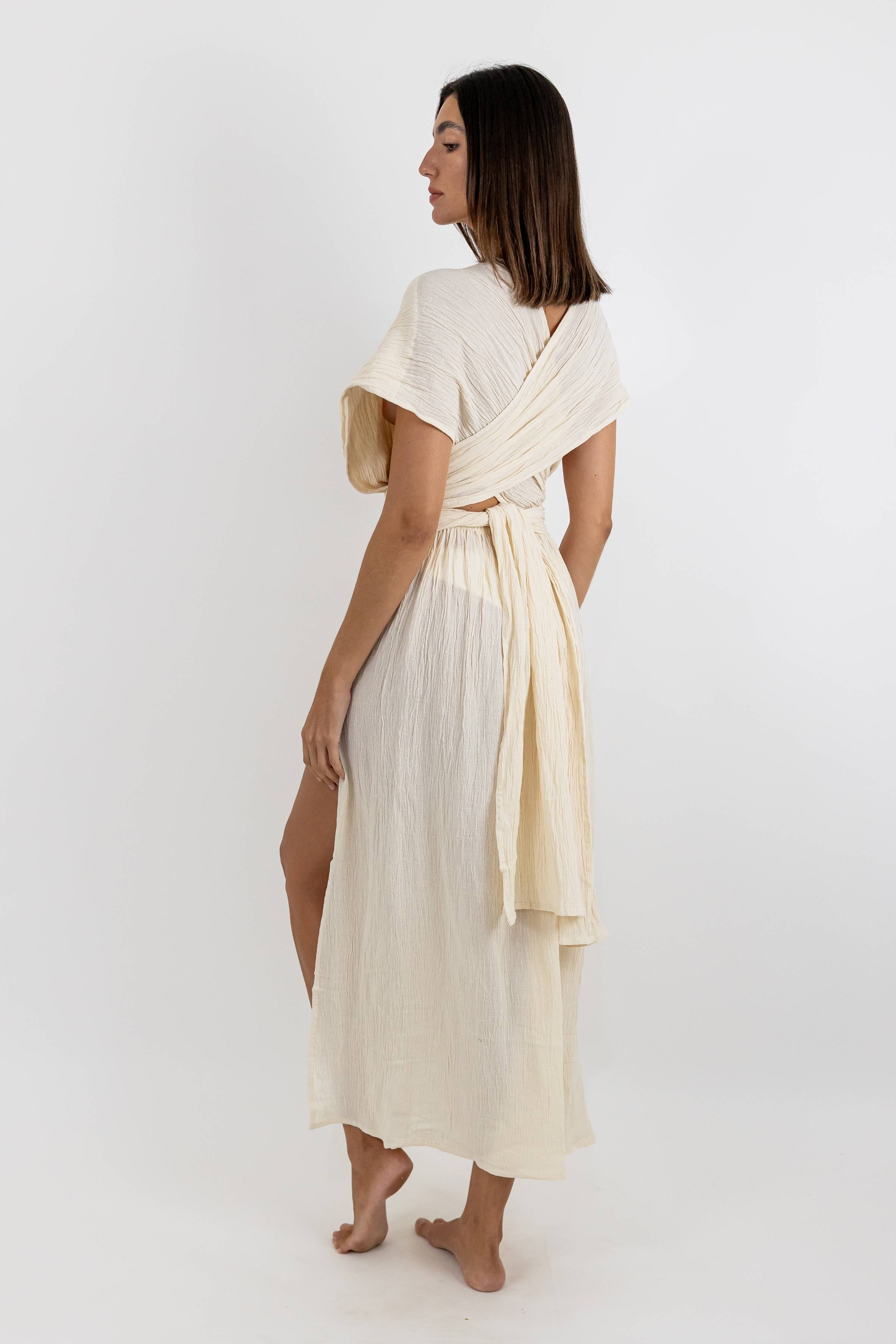 Coba Cotton Dress with Adjustable Straps
