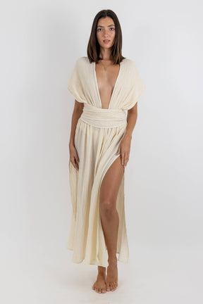Coba Cotton Dress with Adjustable Straps