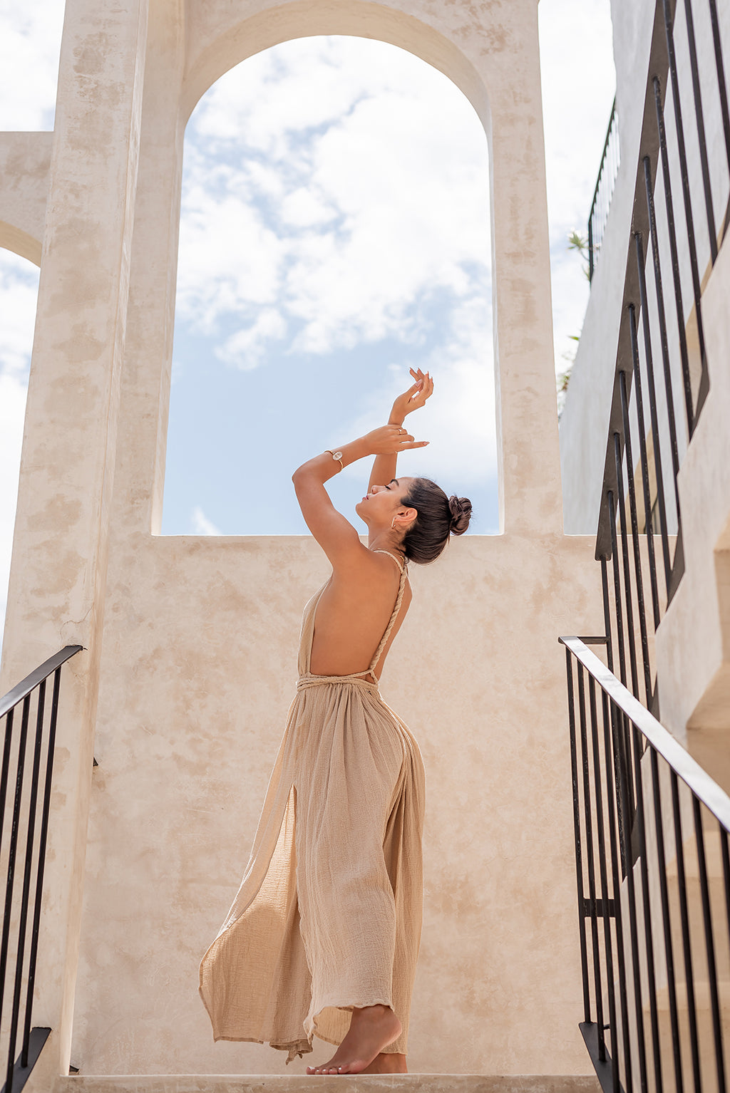 Long Chiffon Dress Neckline Venus – Sandmade Swimwear
